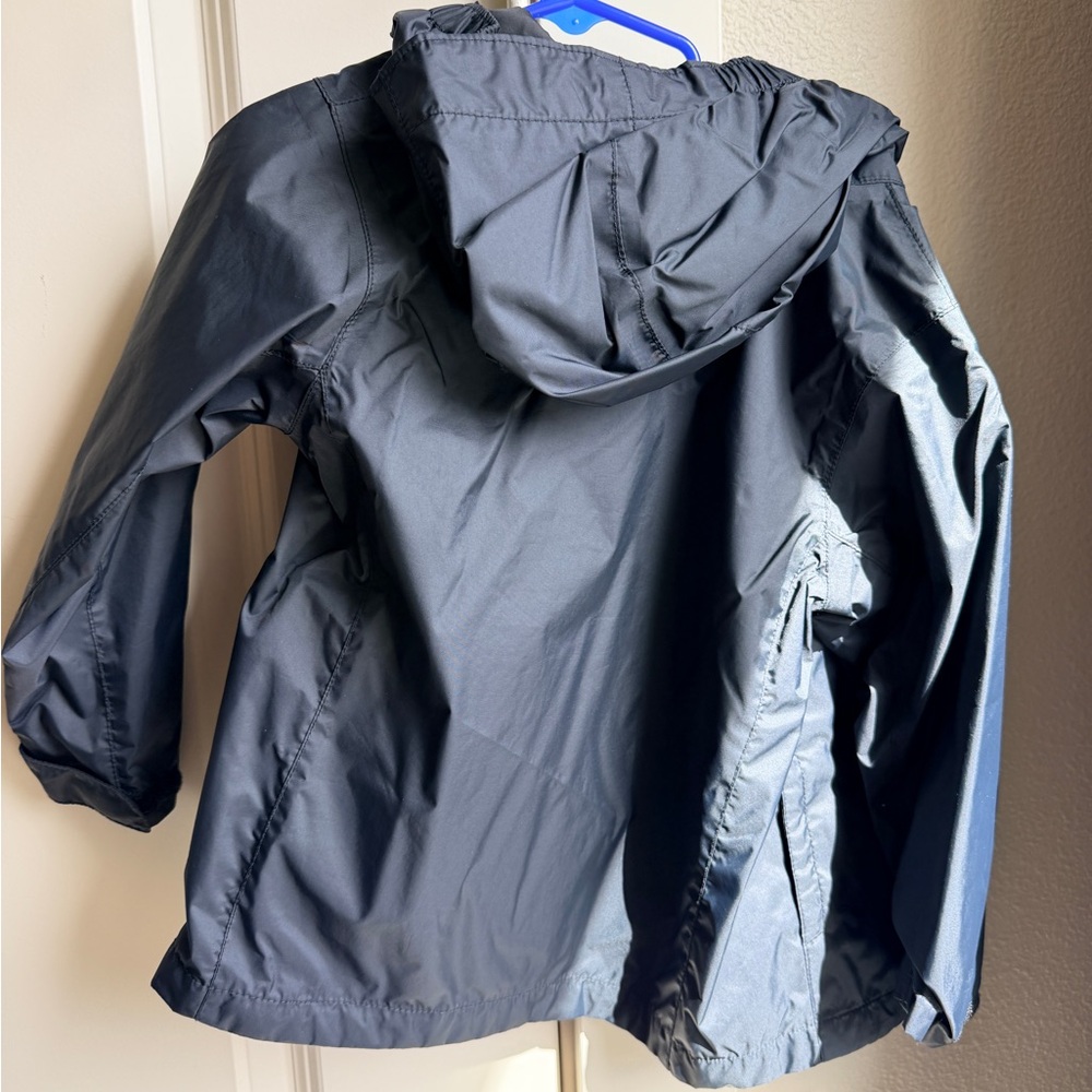 Columbia Kids Black Hooded Rain Jacket - Picture 4 of 4